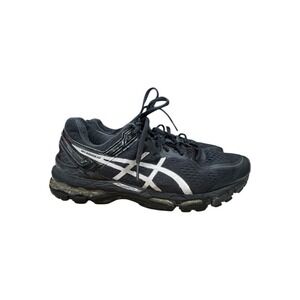 Asics Gel-Kayano 22 Black Silver Running Shoes T598N Mens 8 RARE ASICS GEL-Kayano 22 Women US 7.5 Wide D Black Silver  main image 4